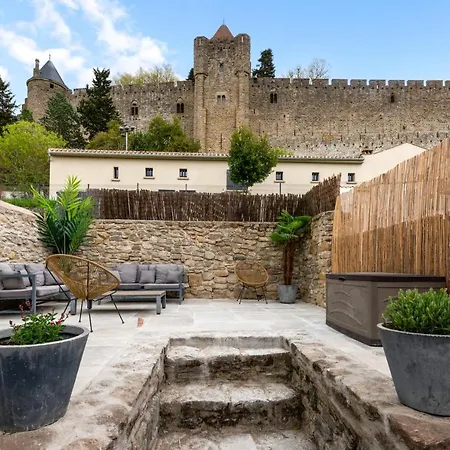 Au Puits De La Cite - Terrasse Vue Cite - Wifi Villa Carcassonne Exterior photo
