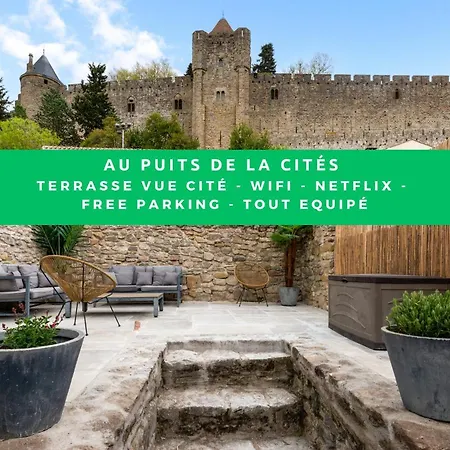 Au Puits De La Cite - Terrasse Vue Cite - Wifi Villa Carcassonne Exterior photo